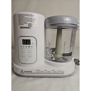 Growns Baby Food Maker Steamer Blender Food Processor White Never used